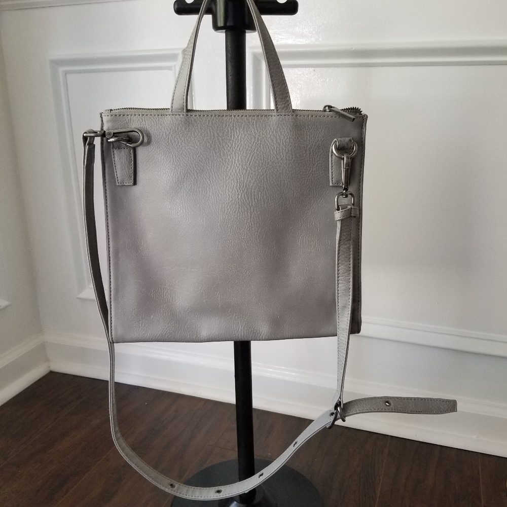 Matt and Nat Vegan Leather grey crossybody bag